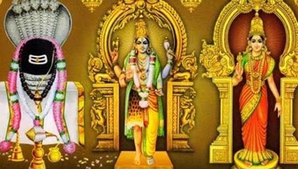 Deities Sivan linga, siva-vishnu avatar and sankarankovil gomathi amman can be seen.