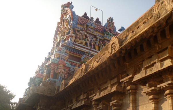 Temple tower of sri vaithamanidhi perumal temple.