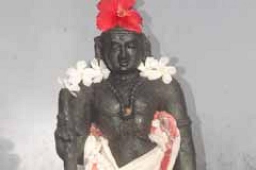 Black idol of sri thondarkar nainar swami.