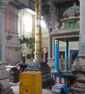 Inside view of Melaveeraragavapuram Varadharaja Perumal Temple in Tirunelveli
