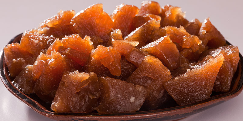 Mouth-watering slices of wheat halwa.