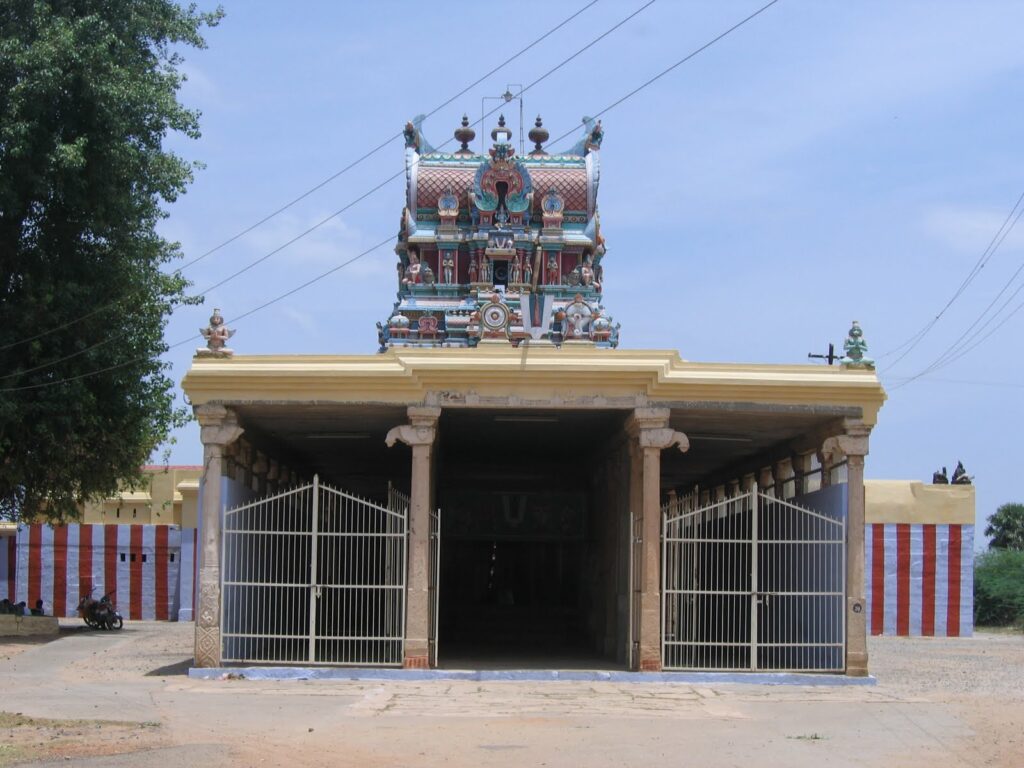 Front view of Vijayasana Perumal Thirukoil, one of the Nava Tirupathi Temples